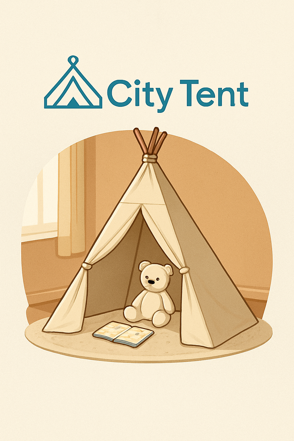 🧸 چادر بازی آرامش‌بخش برای کودکان؛ دنیایی امن و دوست‌داشتنی با Citytent